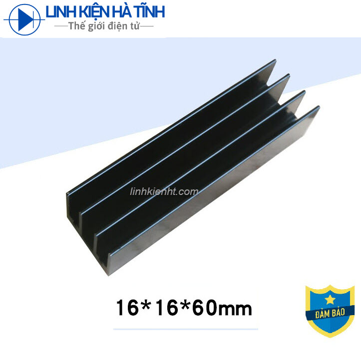 tản nhiệt đen 16 * 16 * 60mm TPA3116D2 TPA3118